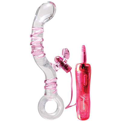 Icicles No.16 - 10 Function Vibrating Glass Rabbit - 9" - Godfather Adult Sex and Pleasure Toys