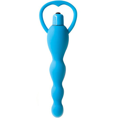 Climax Silicone Vibrating Bum Beads - Blue - Godfather Adult Sex and Pleasure Toys