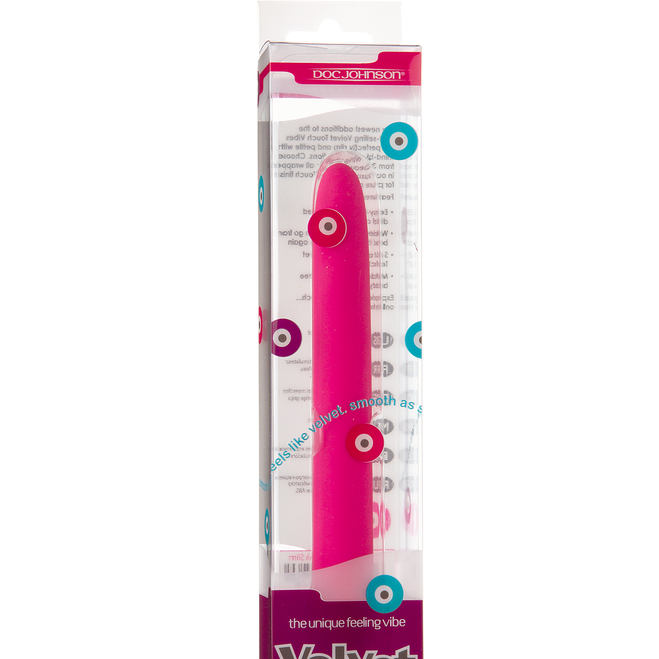 Velvet Touch Vibe Slim - Pink - Godfather Adult Sex and Pleasure Toys