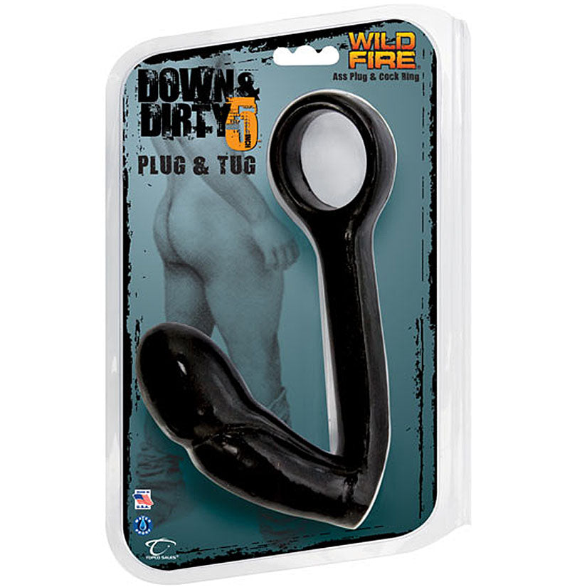 Down & Dirty 5" Plug & Tug, Ass Plug & Cock Ring - Godfather Adult Sex and Pleasure Toys