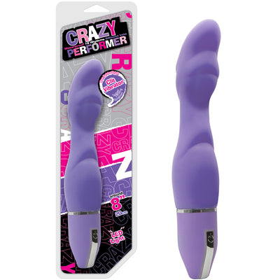 Crazy Performer G-Spot Vibrator 8" - Purple - Godfather Adult Sex and Pleasure Toys