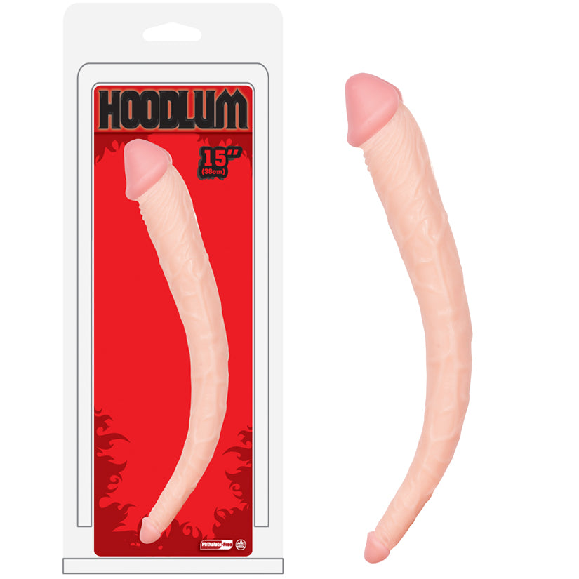 Hoodlum Double Dong 15"-Flesh