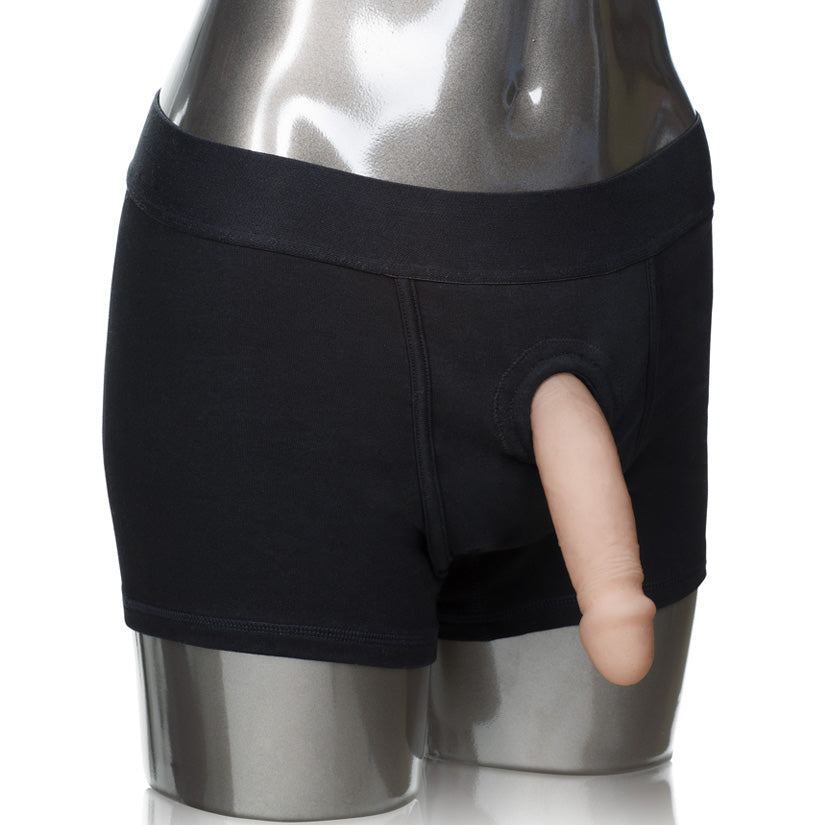 Packer Gear Boxer Brief Harness-Black XS/S - Godfather Adult Sex and Pleasure Toys