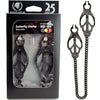 Spartacus Enduracne Butterfly Clamp With Link Chain - Black - Godfather Adult Sex and Pleasure Toys