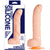 Cordless Vibrating Dong with Suction Cup 8" - Flesh