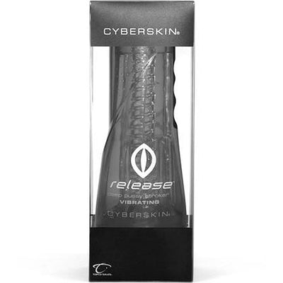 CyberSkin Vibrating Pussy Stroker Clear - Godfather Adult Sex and Pleasure Toys
