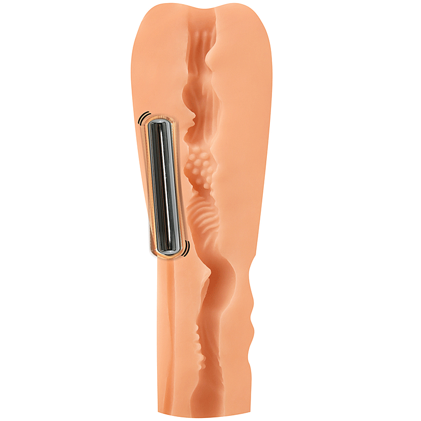 Penthouse Deluxe Vibrating CyberSkin Stroker - Marica - Godfather Adult Sex and Pleasure Toys