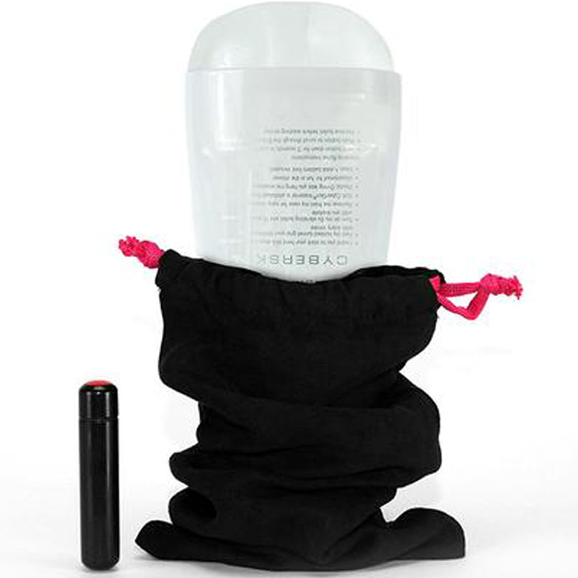 CyberSkin Vibrating Tight Ass Stroker Clear - Godfather Adult Sex and Pleasure Toys