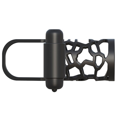 Fantasy C-Ringz Thick Dick Silicone Vibrating Cage - Black - Godfather Adult Sex and Pleasure Toys