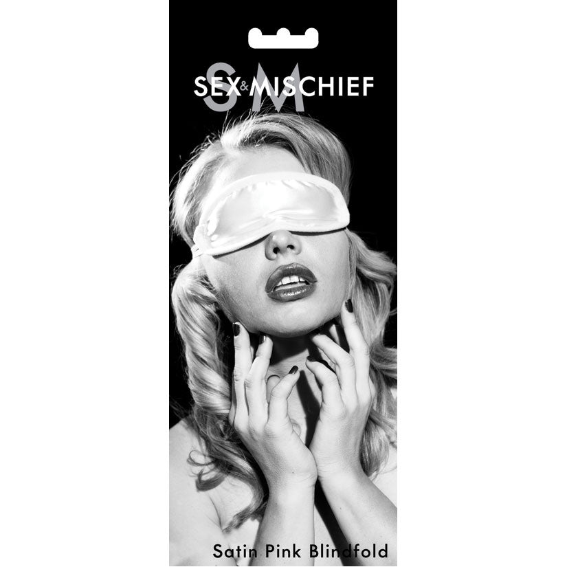 SM Satin Blindfold - Pink