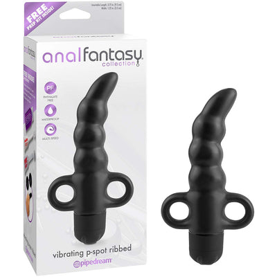Anal Fantasy Collection Vibrating P-Spot Ribbed - Godfather Adult Sex and Pleasure Toys