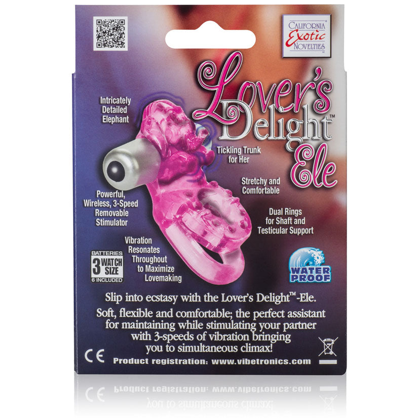 Lover's Delight Ele - Pink - Godfather Adult Sex and Pleasure Toys