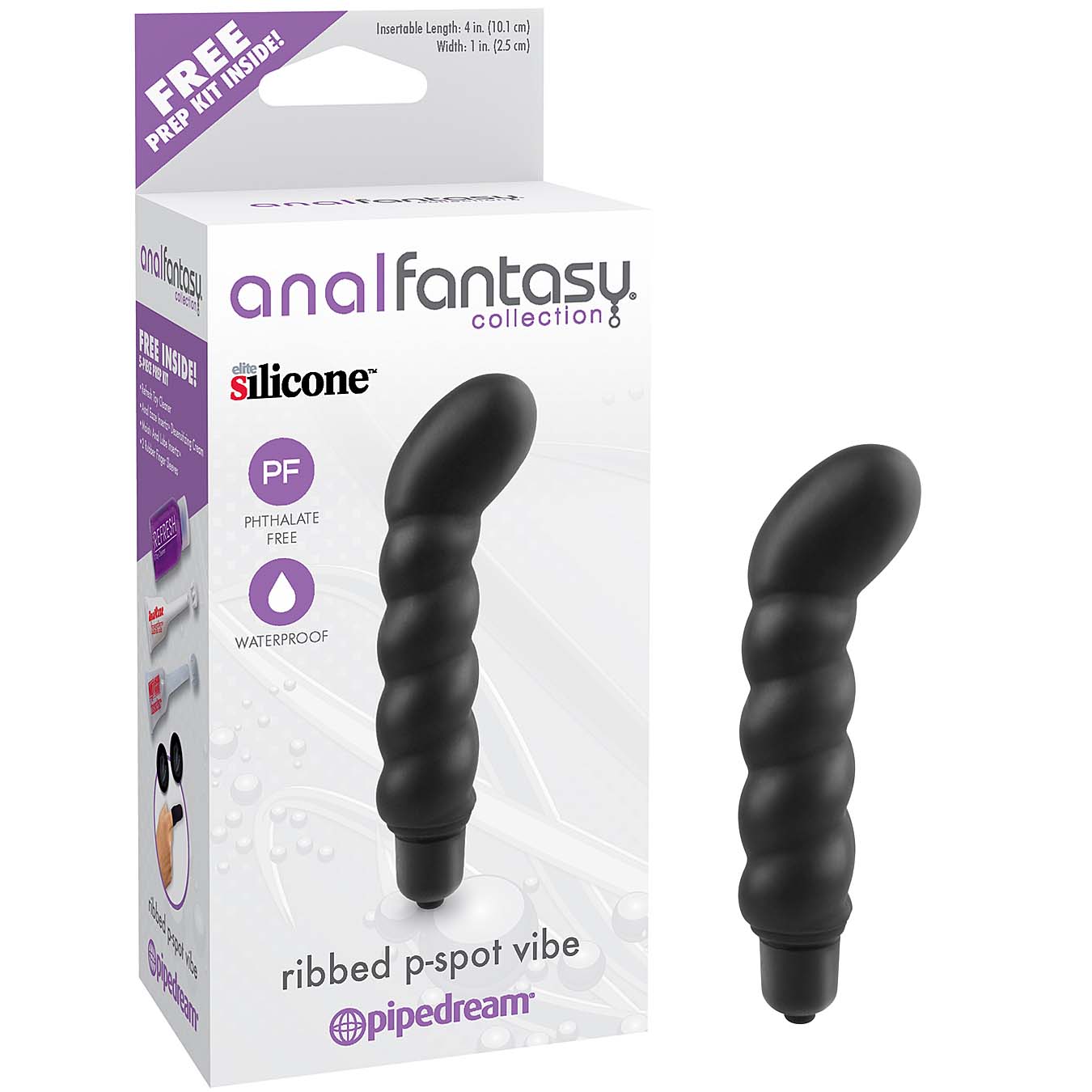 Anal Fantasy Collection Ribbed P-Spot Vibe - Godfather Adult Sex and Pleasure Toys