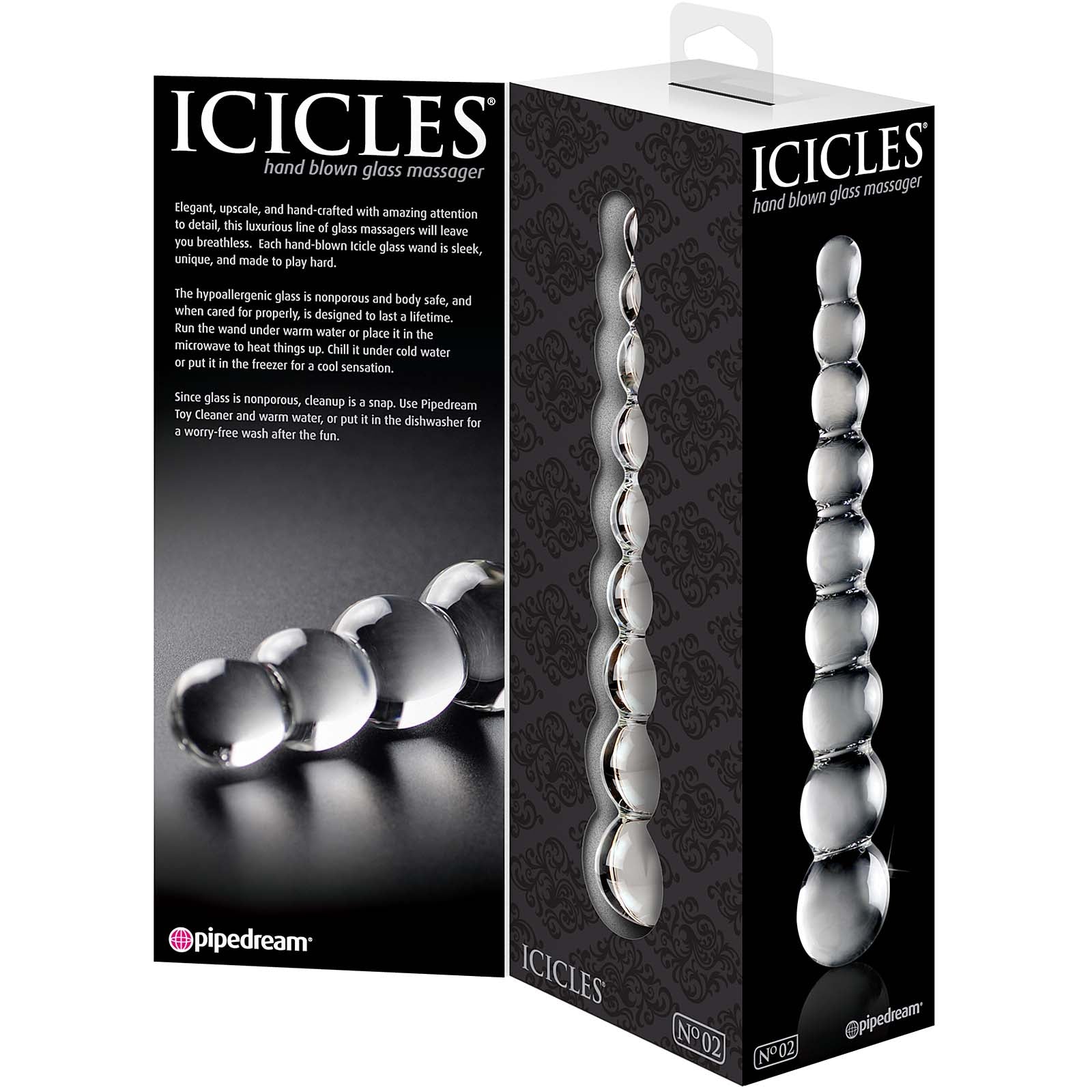 Icicles No. 2 - Clear 8.5" - Godfather Adult Sex and Pleasure Toys