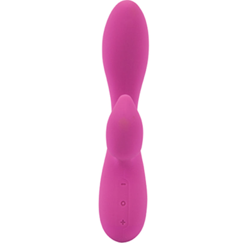 UltraZone Lyla 6X Rabbit Style Silicone Vibrator - Pink - Godfather Adult Sex and Pleasure Toys