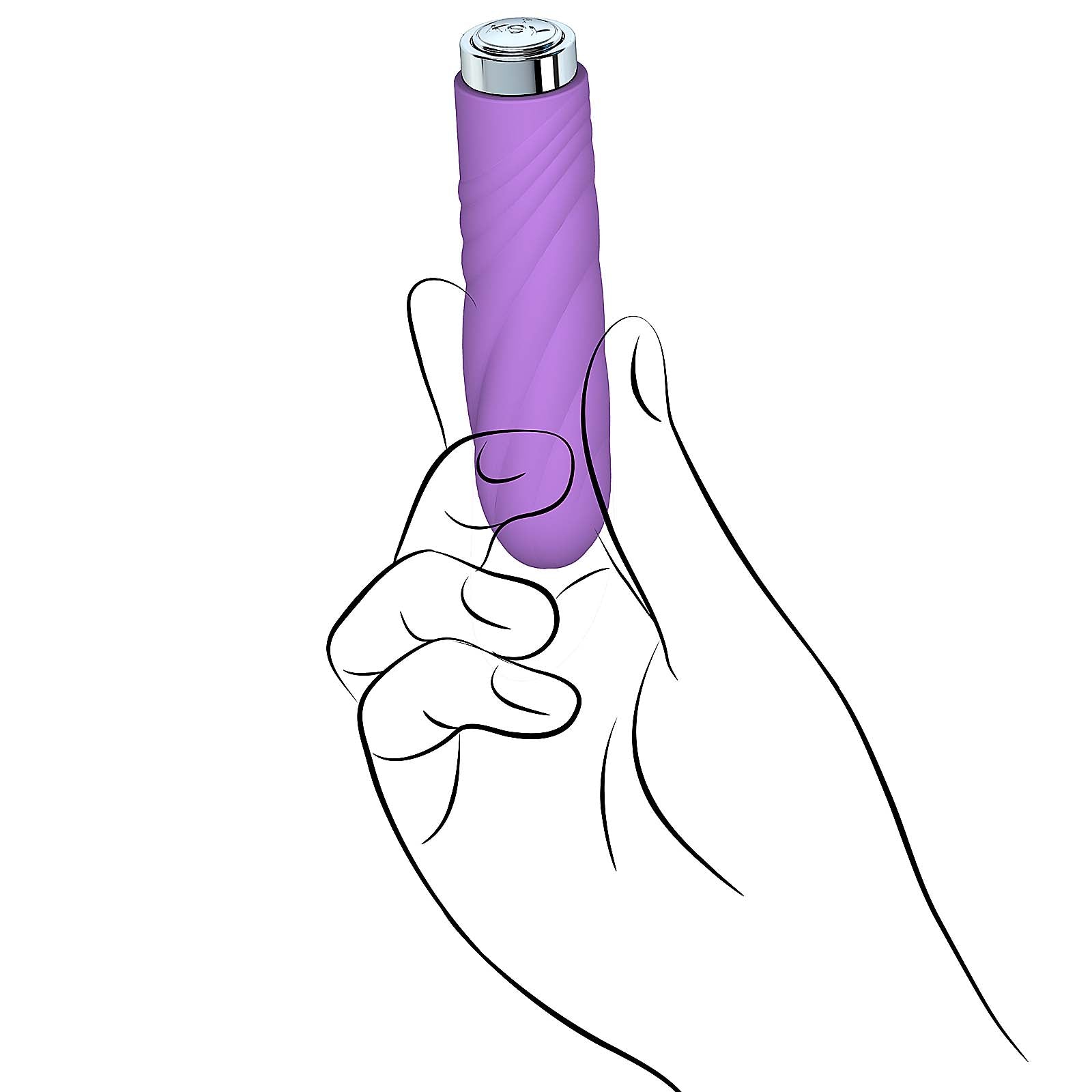 Key by Jopen Charms Petite Massager Velvet-Lavender - Godfather Adult Sex and Pleasure Toys