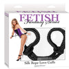 Fetish Fantasy Series Silk Rope Love Cuffs - Godfather Adult Sex and Pleasure Toys