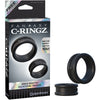 Fantasy C-Ringz Max-Width Silicone Rings Black - Godfather Adult Sex and Pleasure Toys