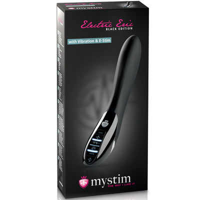 Mystim Electric Eric E-Stim Vibrator-Black Edition - Godfather Adult Sex and Pleasure Toys
