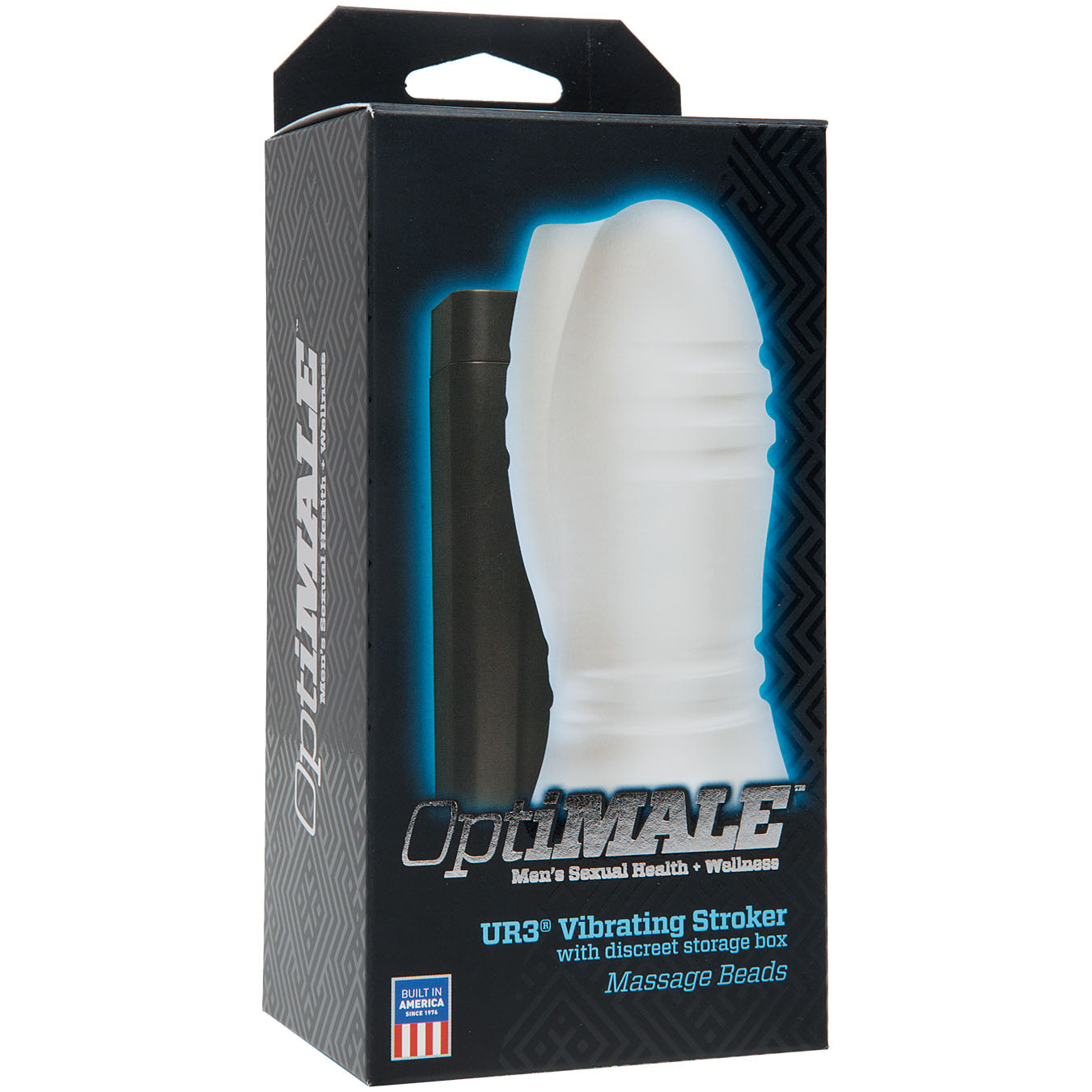 Optimale Vibrating Stroker - Massage Beads - Frost - Godfather Adult Sex and Pleasure Toys