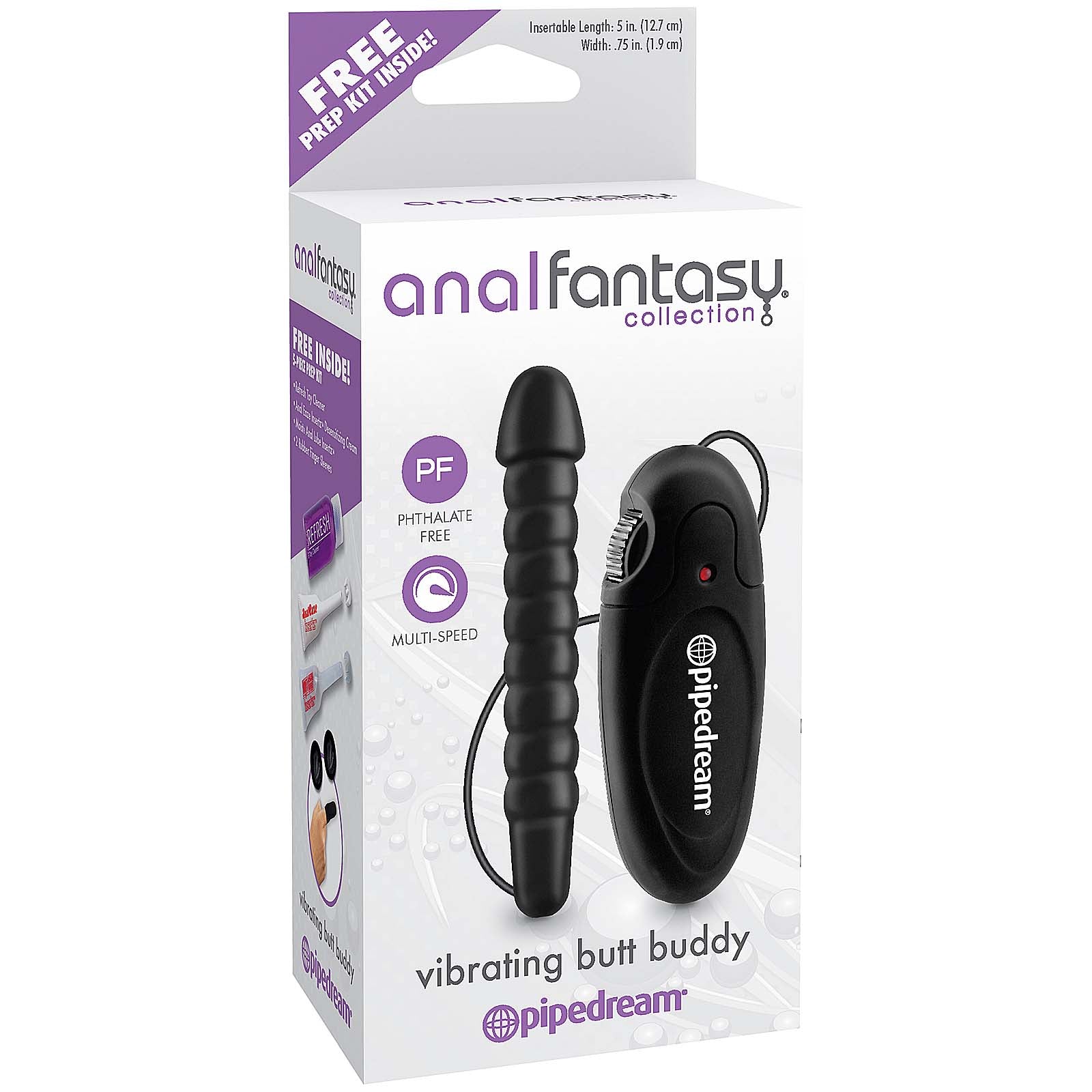 Anal Fantasy Collection Vibrating Butt Buddy - Godfather Adult Sex and Pleasure Toys