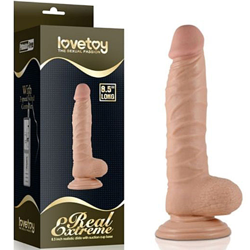 Real Extreme Realistic Dildo 8.5"-Flesh - Godfather Adult Sex and Pleasure Toys