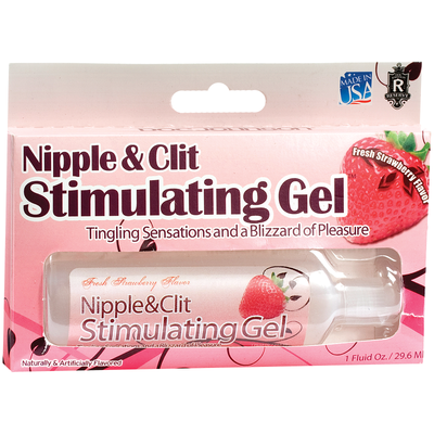 Nipple & Clit Stimulating Gel - Strawberry - Godfather Adult Sex and Pleasure Toys
