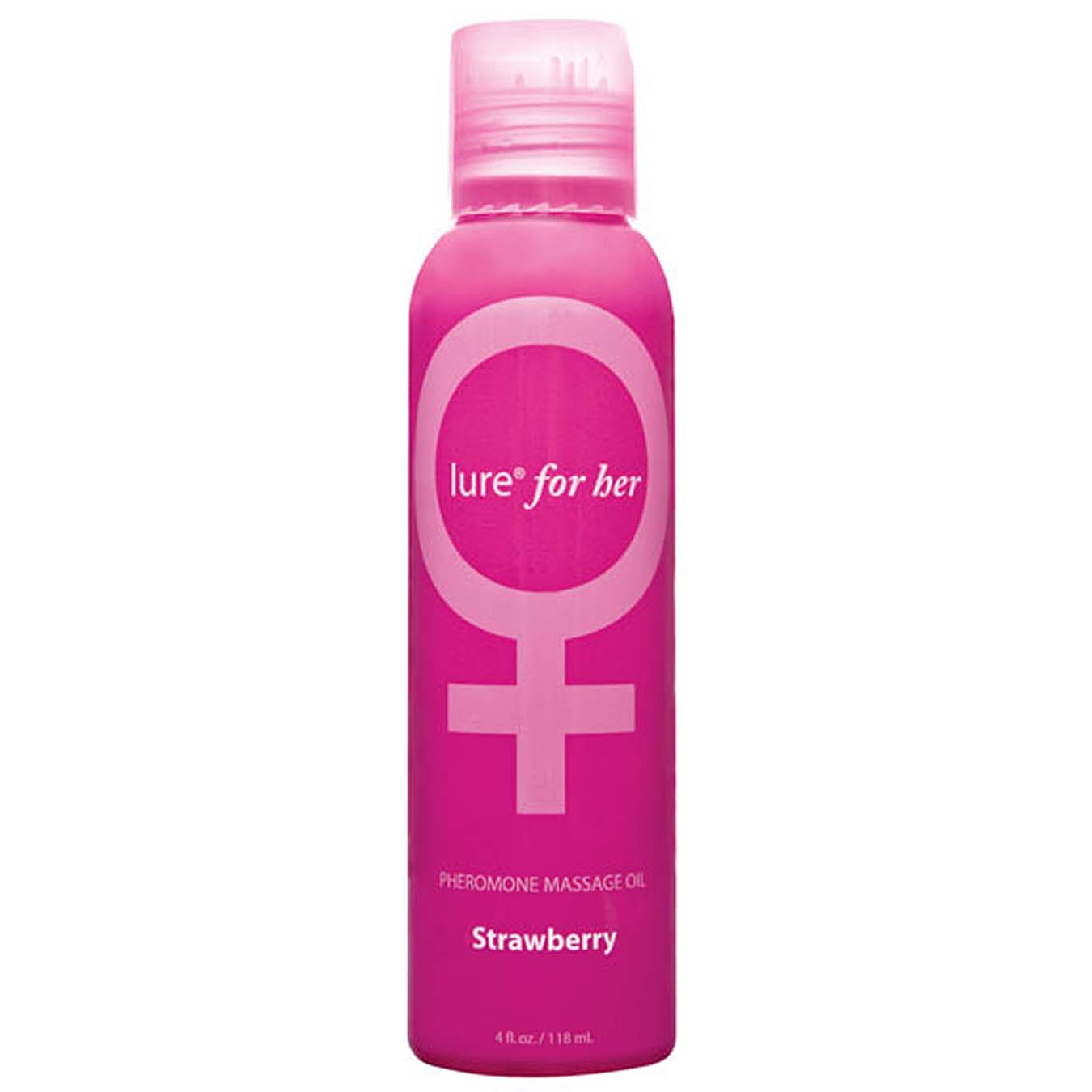 Lure  Pheromone Massage Oil Strawberry 4 fl. oz.