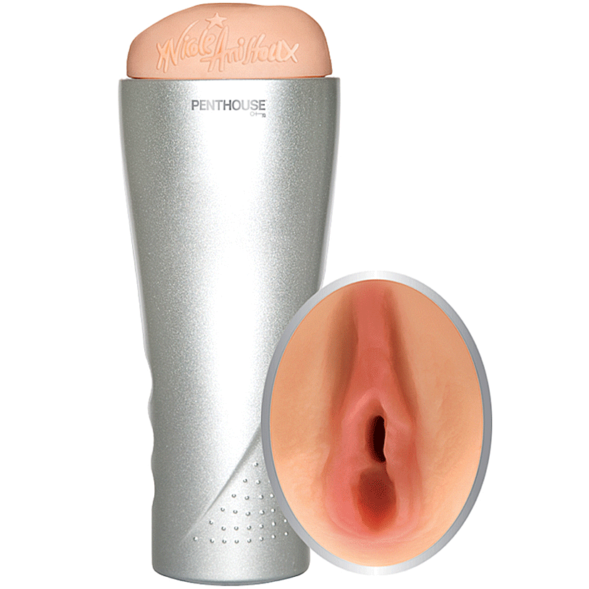 Penthouse Deluxe Vibrating CyberSkin Stroker -  Nicole Aniston - Godfather Adult Sex and Pleasure Toys