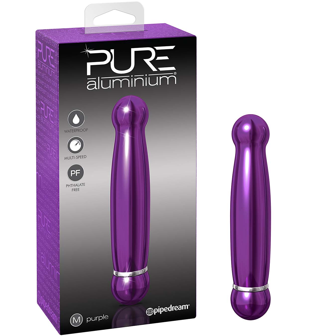 Pure Aluminium Medium-Purple - Godfather Adult Sex and Pleasure Toys
