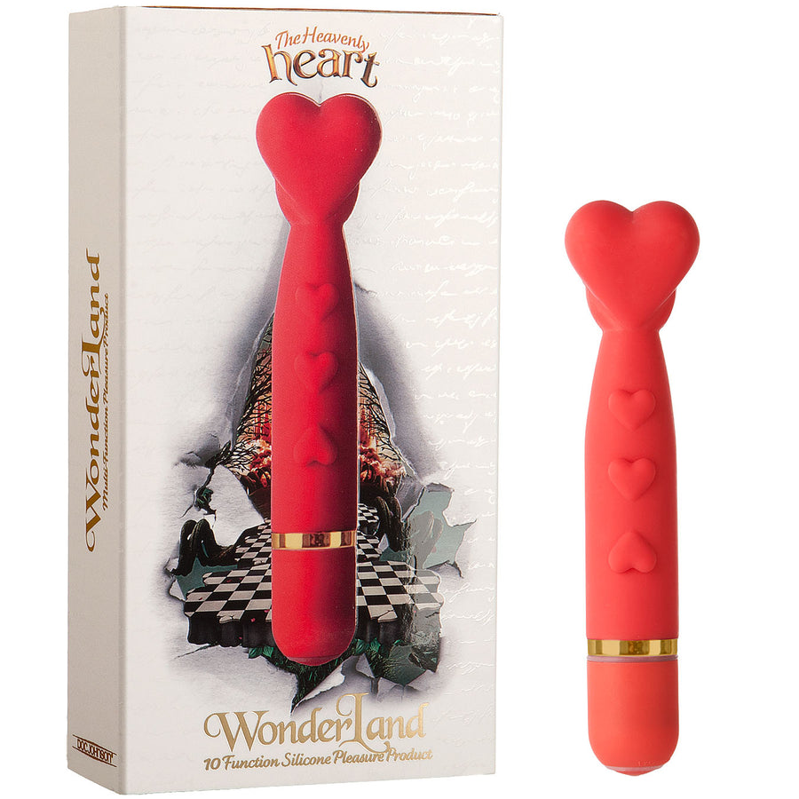 WonderLand - 10 Function Silicone Massager - The Heavenly Heart - Godfather Adult Sex and Pleasure Toys