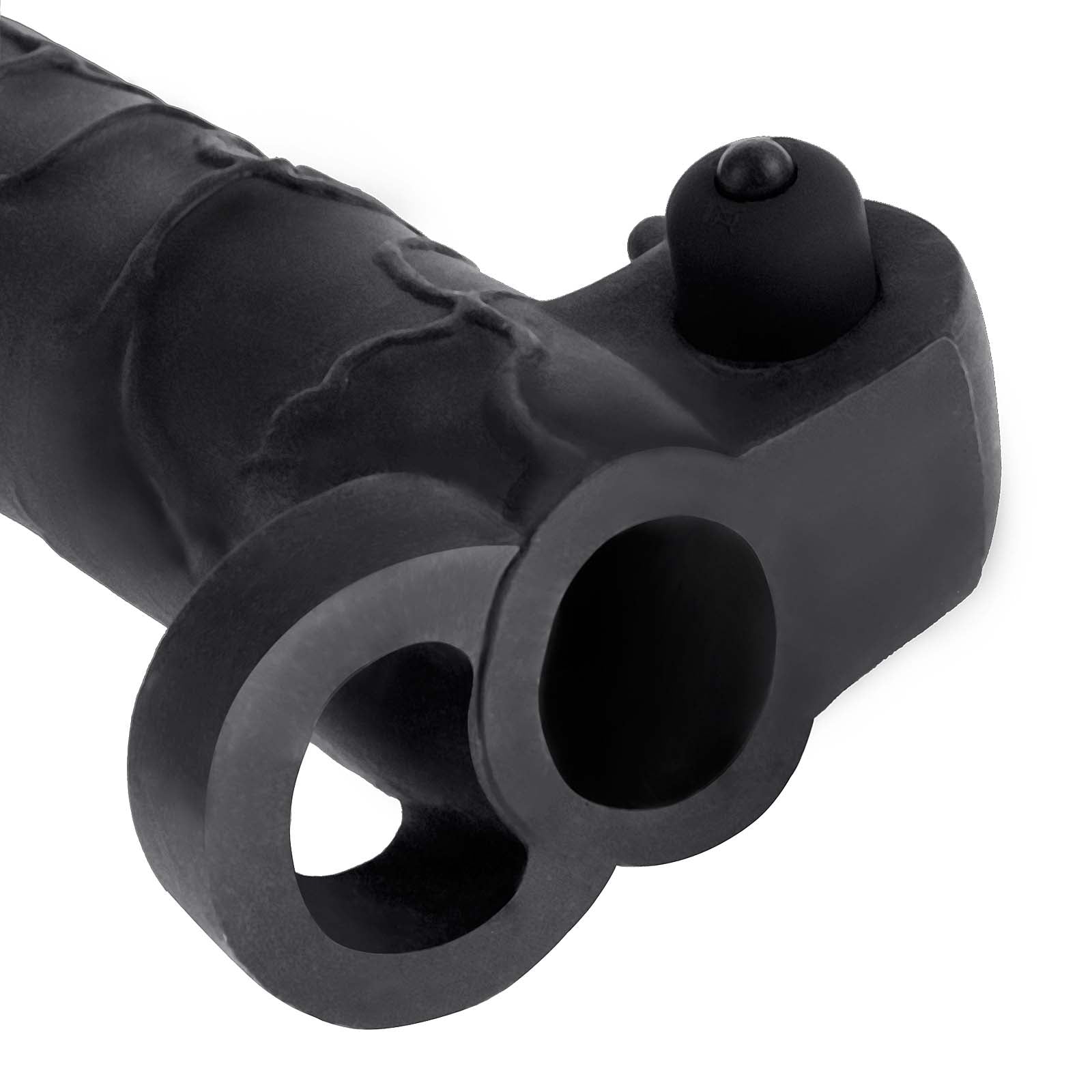 Fantasy X-tensions Vibrating Real Feel 2" Extension - Black - Godfather Adult Sex and Pleasure Toys