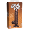The Realistic Cock Vibrating 6” - Black - Godfather Adult Sex and Pleasure Toys