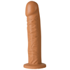 Vac-U-Lock Platinum Edition - The Classic 8" with Supreme Harness - Brown - Godfather Adult Sex and Pleasure Toys