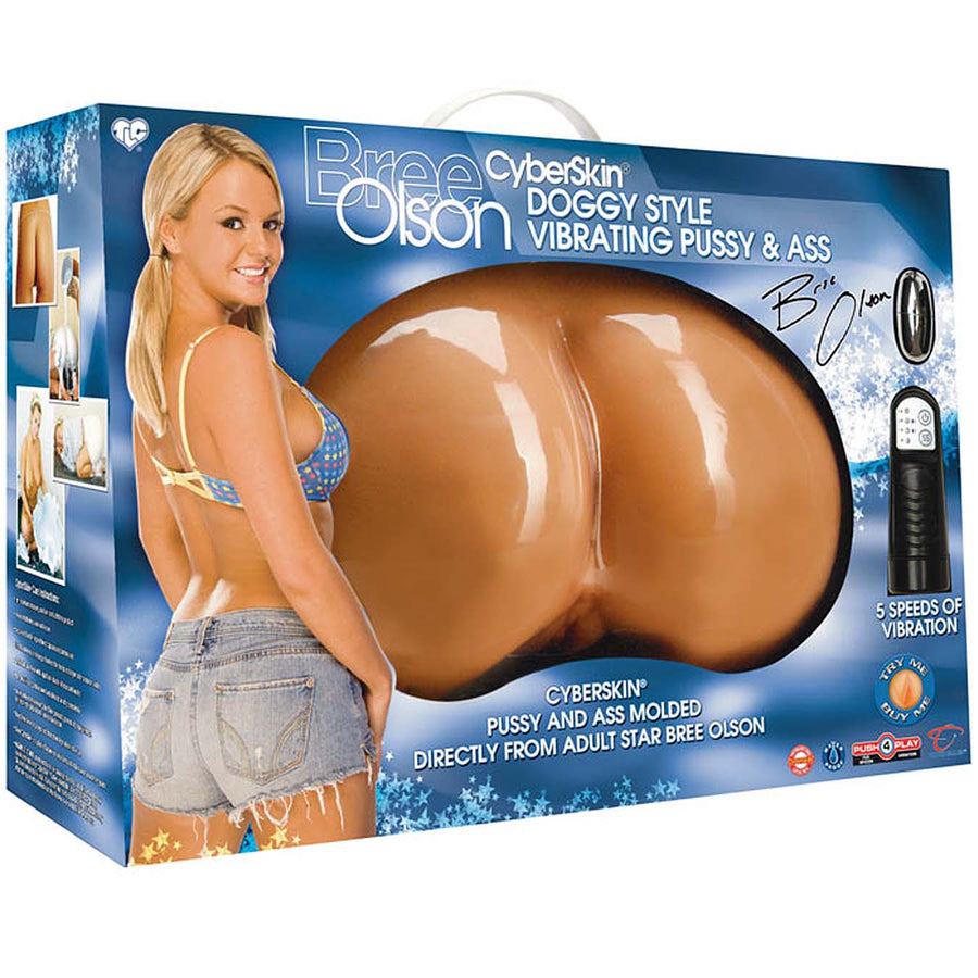 Bree Olson CyberSkin Doggy Style Vibrating Pussy & Ass - Godfather Adult Sex and Pleasure Toys