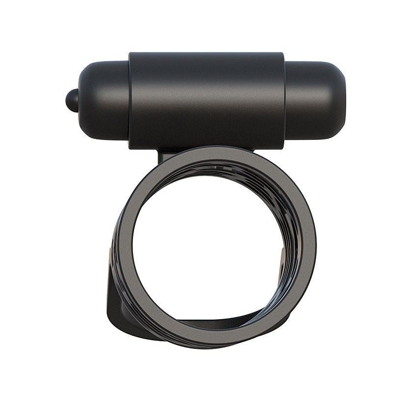 Fantasy C-Ringz Thick Dick Silicone Vibrating Cage - Black - Godfather Adult Sex and Pleasure Toys