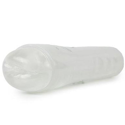 CyberSkin Vibrating Tight Ass Stroker Clear - Godfather Adult Sex and Pleasure Toys
