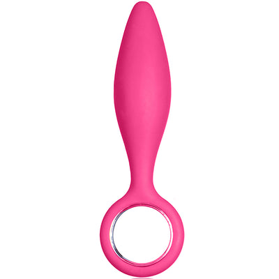 Choke 5" Silicone Butt Plug - Pink - Godfather Adult Sex and Pleasure Toys