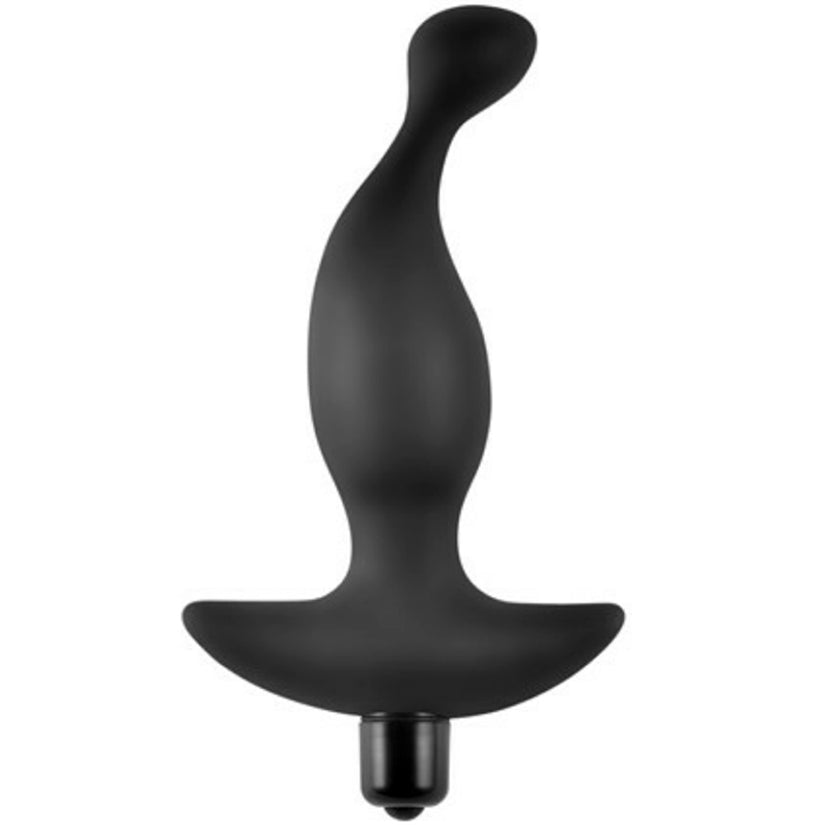 Anal Indulgence Collection - Silicone P-Spot Plug - Black