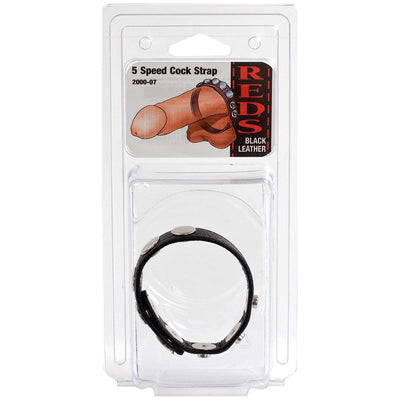 Cock & Ball Straps - Leather - 5 Speed - Godfather Adult Sex and Pleasure Toys