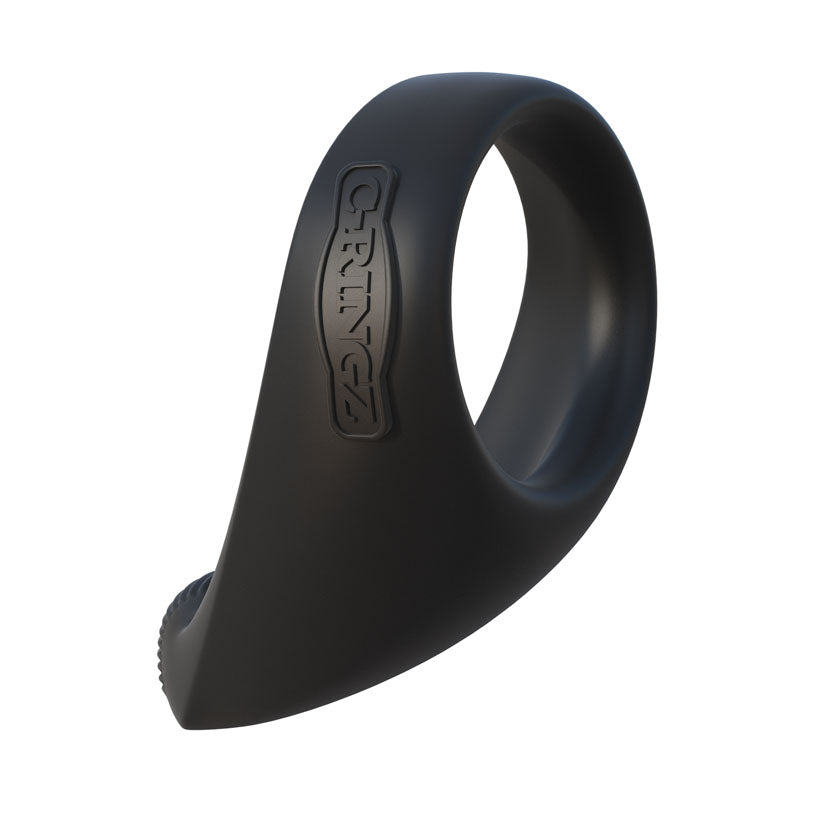 Fantasy C-Ringz Silicone Taint-Alizer Black - Godfather Adult Sex and Pleasure Toys