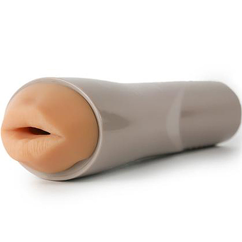 CyberSkin Vibrating Deep Throat Stroker Flesh - Godfather Adult Sex and Pleasure Toys