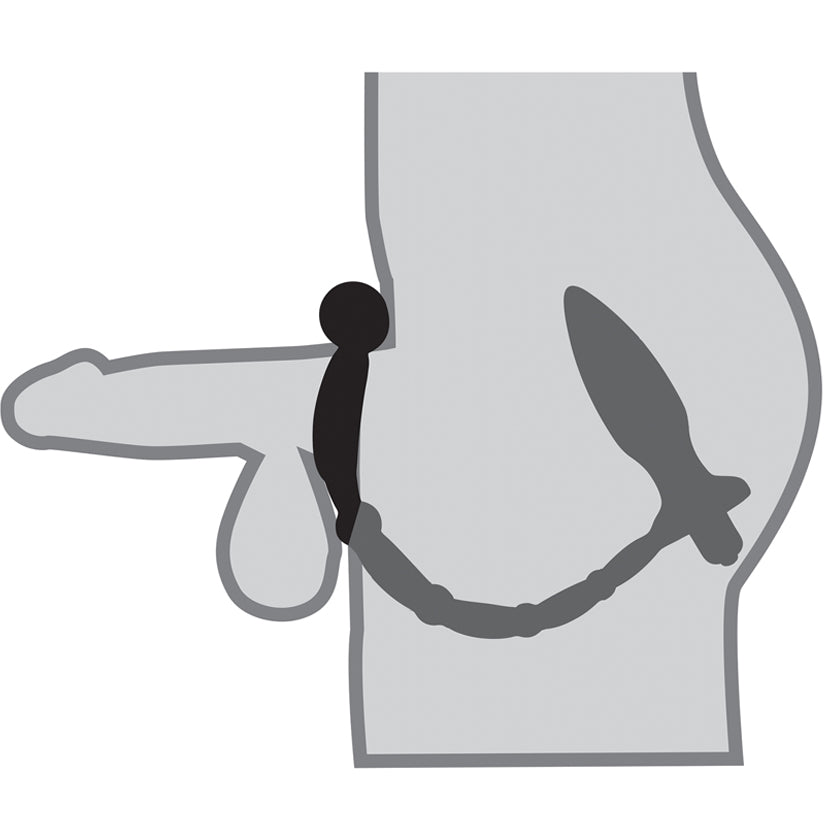 Anal Fantasy Collection Ass-Kicker with Cockring - Godfather Adult Sex and Pleasure Toys