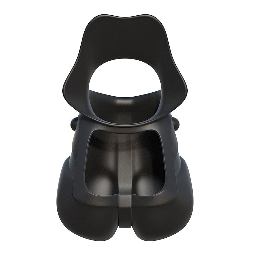 Fantasy C-Ringz Rock Hard Ball Banger Black - Godfather Adult Sex and Pleasure Toys