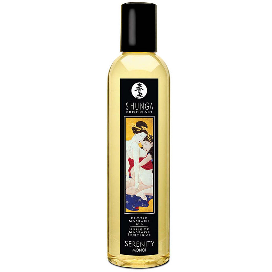 Shunga Erotic Massage Oil - Monoi 8oz - Godfather Adult Sex and Pleasure Toys