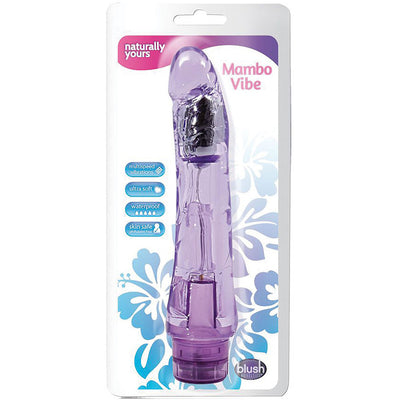 Naturally Yours Mambo Vibe-Purple 9" - Godfather Adult Sex and Pleasure Toys