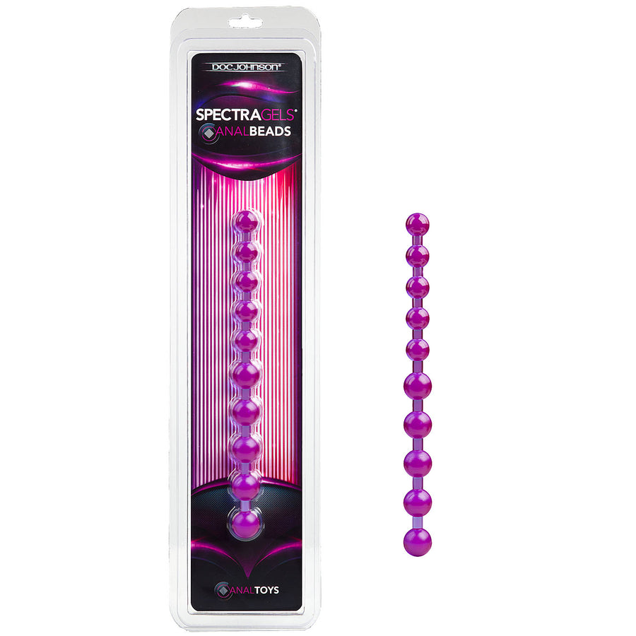 SpectraGels - Purple Anal Beads - Godfather Adult Sex and Pleasure Toys