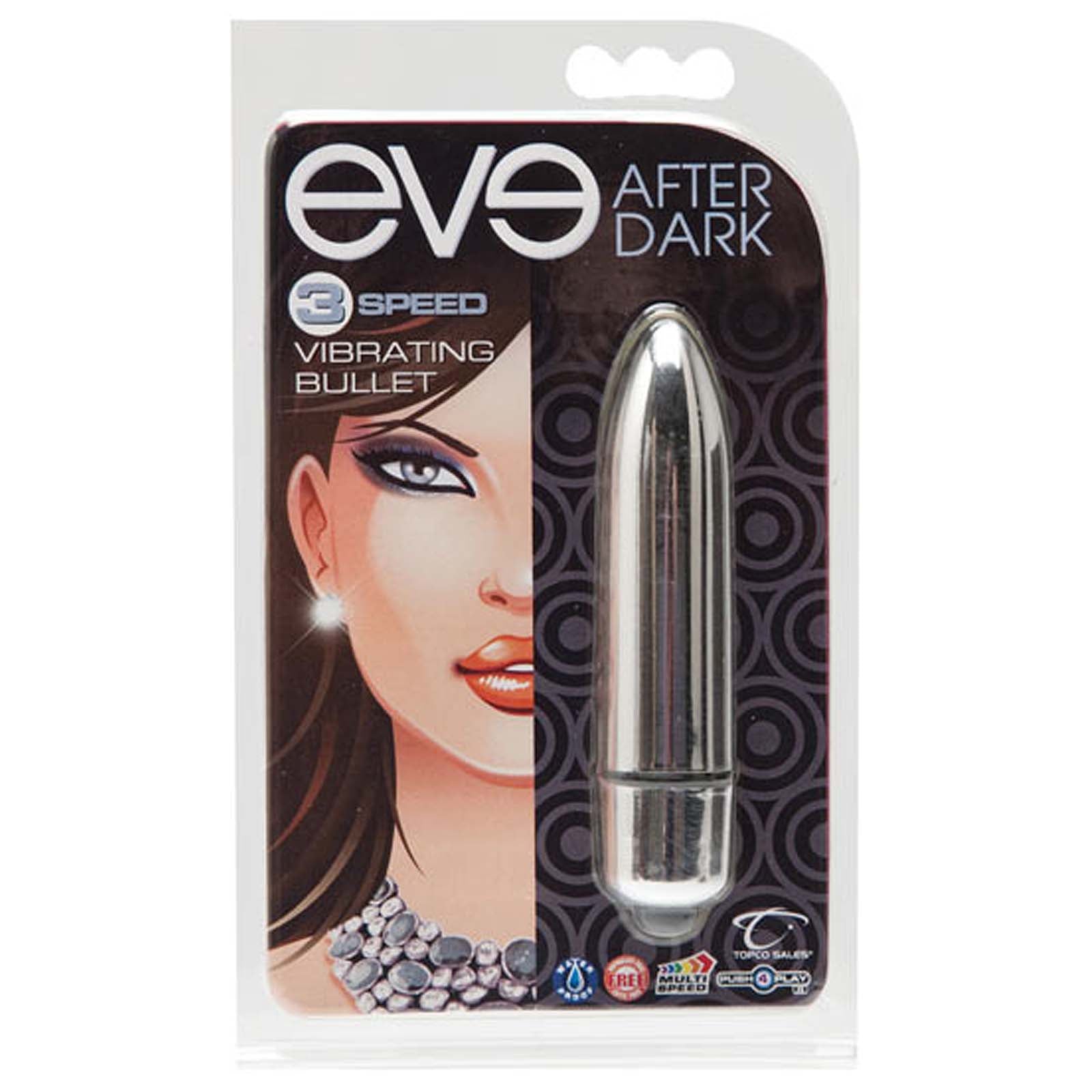 Eve After Dark Metallic Bullet - Shimmer (Silver) - Godfather Adult Sex and Pleasure Toys