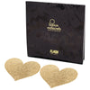 Bijoux Flash Heart Glitter Pasties-Gold - Godfather Adult Sex and Pleasure Toys