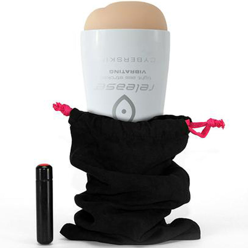 CyberSkin Vibrating Tight Ass Stroker Flesh - Godfather Adult Sex and Pleasure Toys